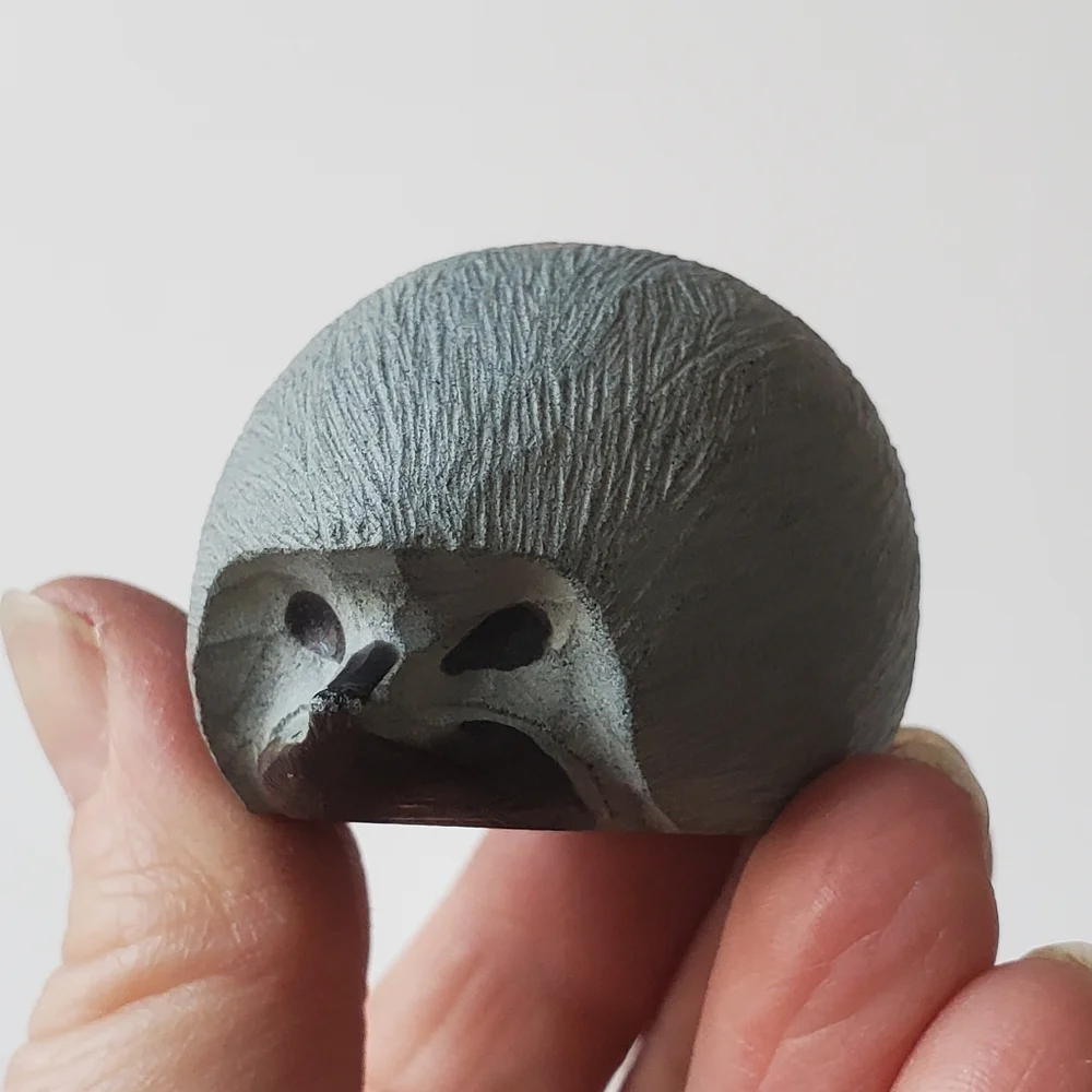 Carved Soapstone Hedgehog - Picture 7 of 9